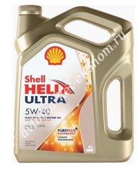 Синтетическое моторное масло Shell Helix Ultra 5w40 SN Plus A3/B4 4 литра