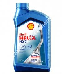  Shell Helix Plus (Шелл Хеликс Плюс) HX 7 SAE 10W-40 синяя 1 литр.