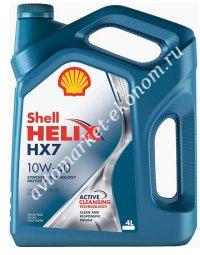 Полусинтетическое моторное масло Shell Helix HX7 10w-40 SN Plus A3/B3 4 литра